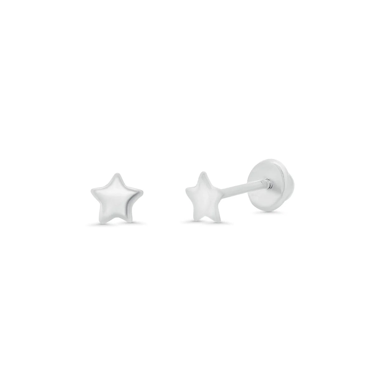 Silver Mini Star Earrings