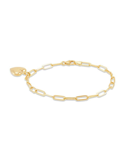 10K Gold 3.15mm Paperclip Bracelet