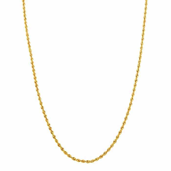 14K 1.8MM GLITTER ROPE 18