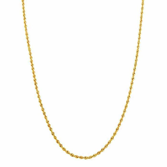 14K 1.8MM GLITTER ROPE 18
