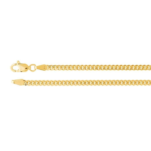 14K Yellow Gold 2.6mm Miami Cuban Chain