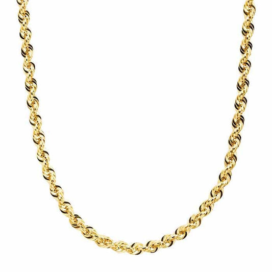 14K 3.8MM GLITTER ROPE 24