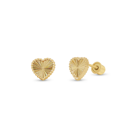 Locking Holdings | 14k_beaded_iridescent_diamondcut_heart | Locking Holdings